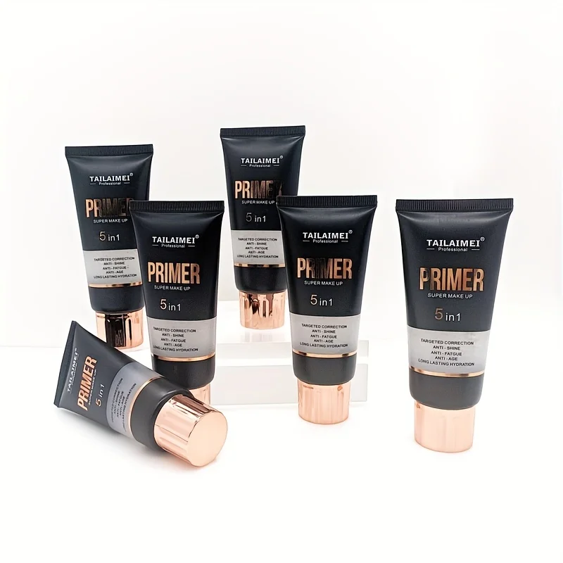 Waterproof Base Transparent Gel Makeup Primer - Full Coverage Matte Foundation With Color Retention, Natural Avocado And Rose Ex - Image 4
