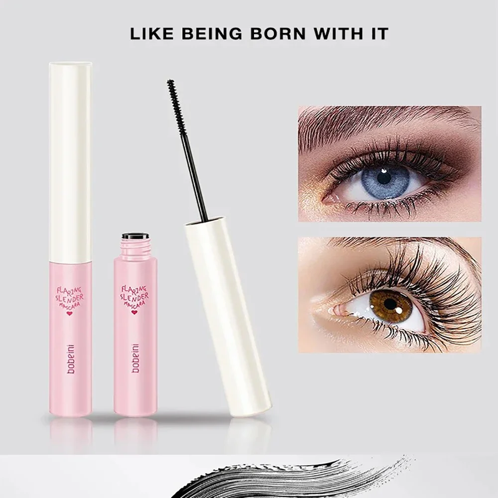 Waterproof Black Brown Mascara Lasting Matte Quick Dry Ultra-fine Brush Lengthening Eyelash Mascara Lash Extension Makeup Tool - Image 2