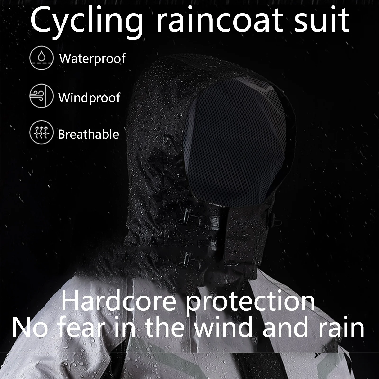 Waterproof Motorcycle Raincoat Biker Hiking Riding Rain Split Suit Impermeable Lightweight Packable Hooded Rain Jacket Men Women - Image 4