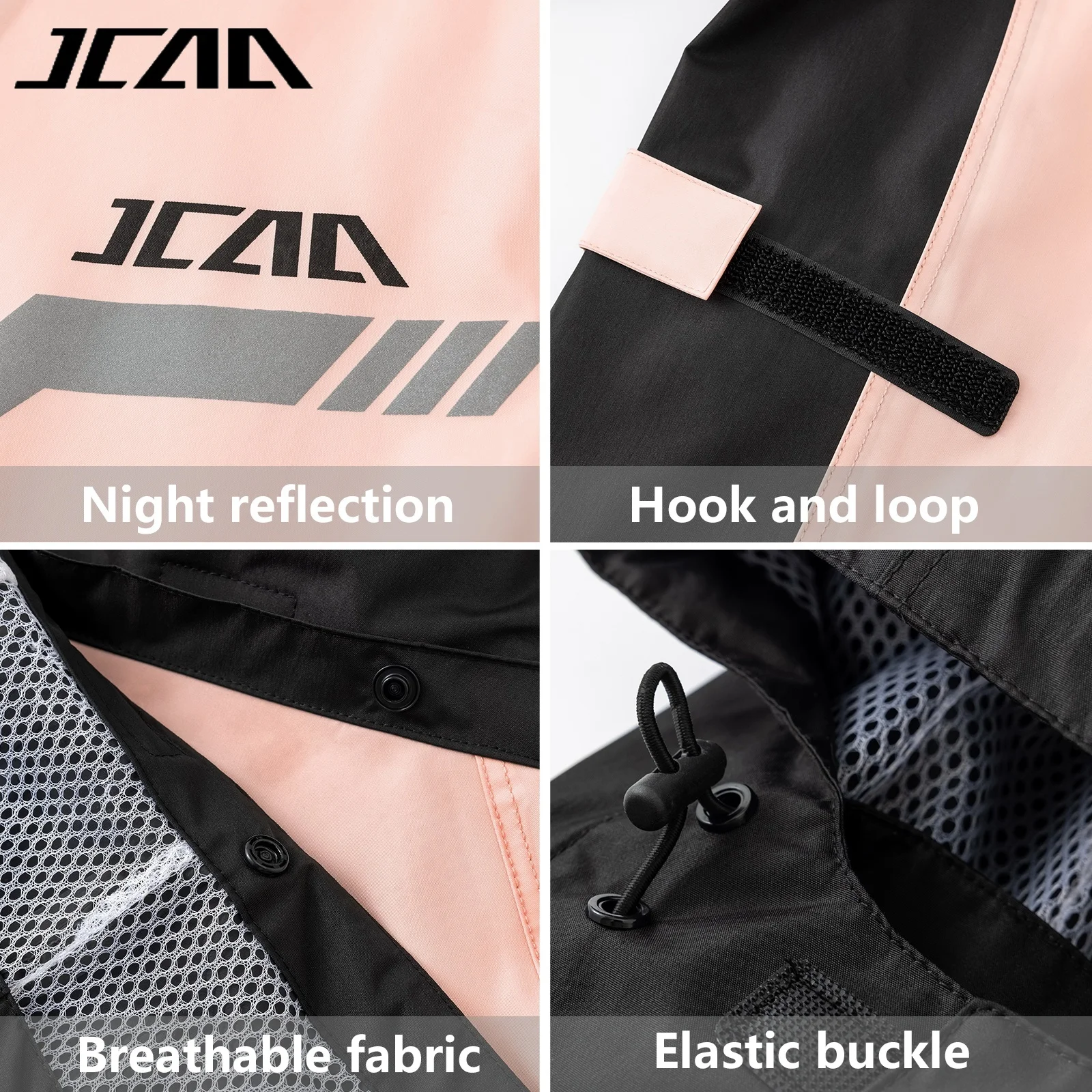Waterproof Motorcycle Raincoat Biker Hiking Riding Rain Split Suit Impermeable Lightweight Packable Hooded Rain Jacket Men Women - Image 6