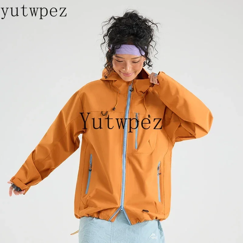 Waterproof Tactical Softshell Couple’s Mountain Style Jacket, Outdoor Hiking Mountaineering Coat, Loose Casual Hooded Outerwear - Image 6