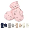 Waterproof Windproof Skiing Snow Gloves For Kids Toddler Cartoon Dinosaur Print Thickened Fleece Warm Winter Baby Gloves
