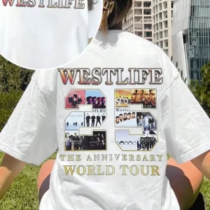 Westlife 2026 The Classics Tour 25th Anniversary T-Shirt Fans Gift O-Neck Casual Loose Short Sleeve Outdoor Fashion Tops Unisex