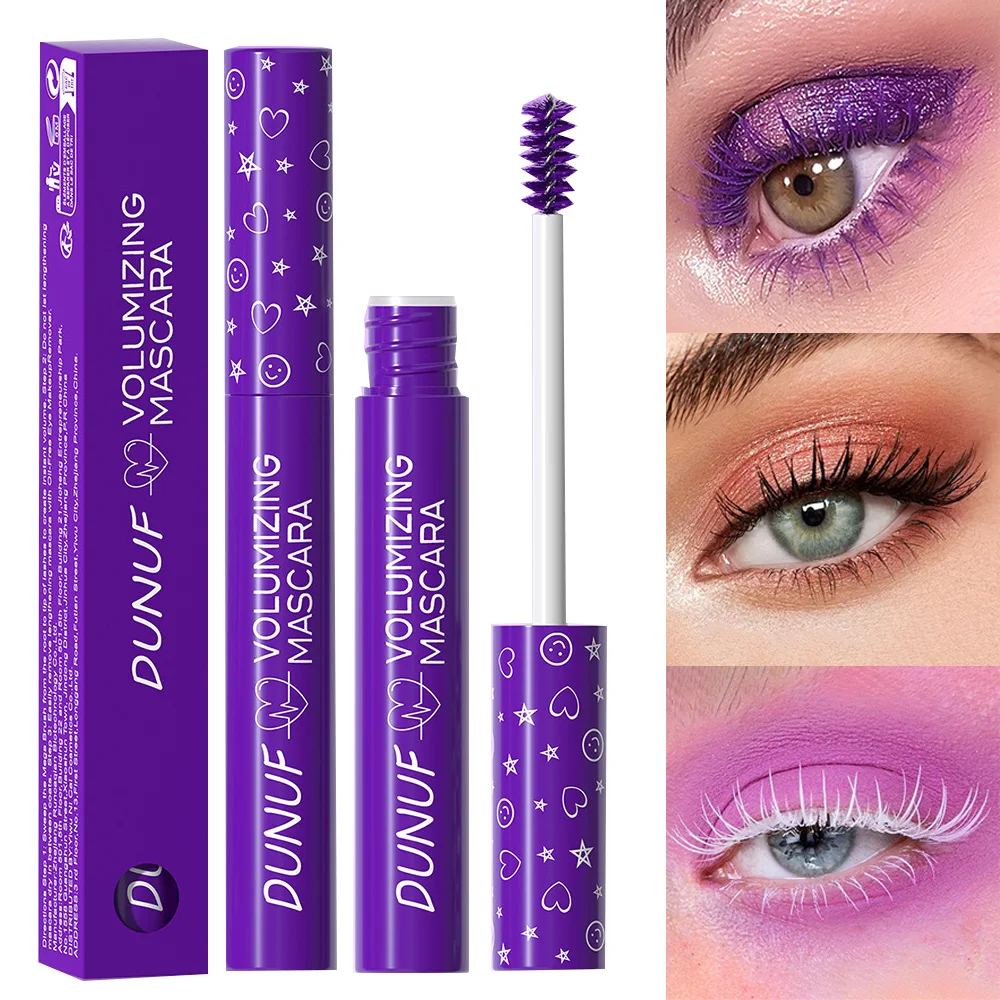 White Curling Mascara Waterproof Fast Drying Eyelashes Extensions Multicolor Lashes Make Up Lasting Waterproof Mascaras Colorful - Image 2