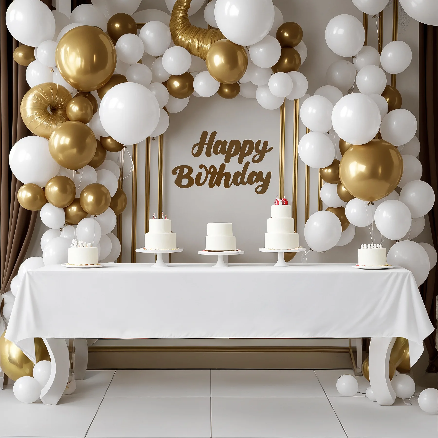 White Table Cloth Waterproof Anti Scratch Polyester Tablecloth Washable Fabric Table Cover Home Dining Buffet Party Table Decor - Image 2