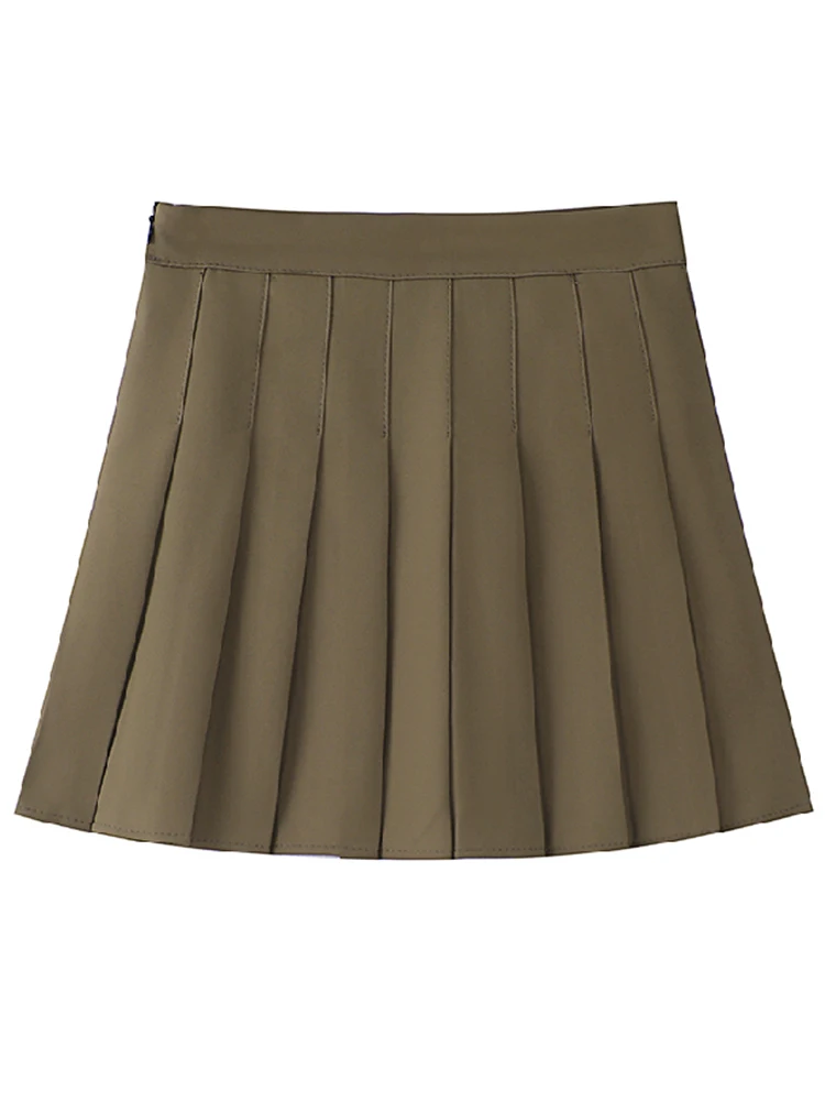 White Women Pleated Skirts Summer High Waist Zipper Girls Dancing JK Mini Skirts Black Fashion Student A Line Faldas 2026 - Image 6
