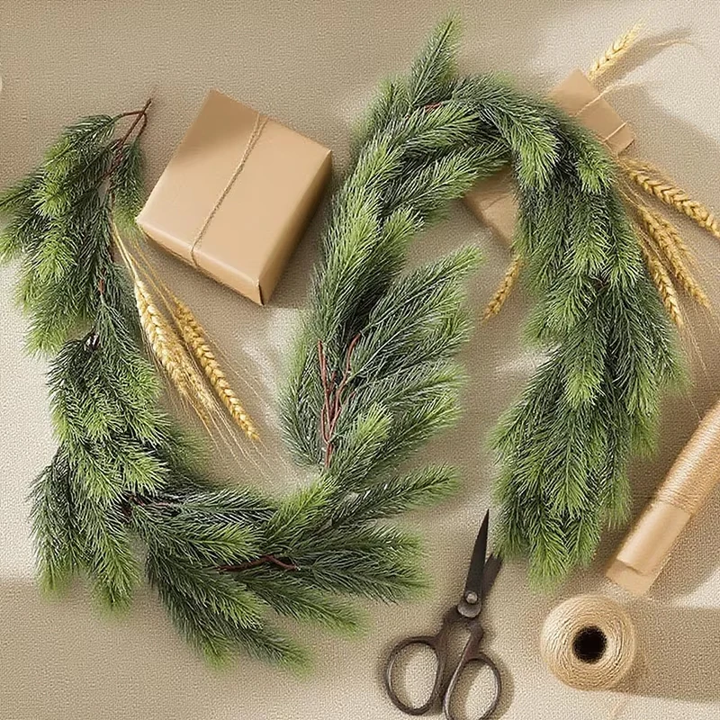 Wholesale and retail Christmas Cedar Pine Garlands,Artificial Cedar Garland,Mantle,Wall,Indoor,Outdoor Christmas Decorations - Image 4