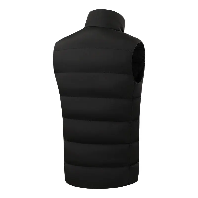 Winter 9 Area Heating Vest Unisex Stand-up Collar Heated Vest Heating Outdoor Sports Jacket Vest(Not Included The Power Bank) - Image 2