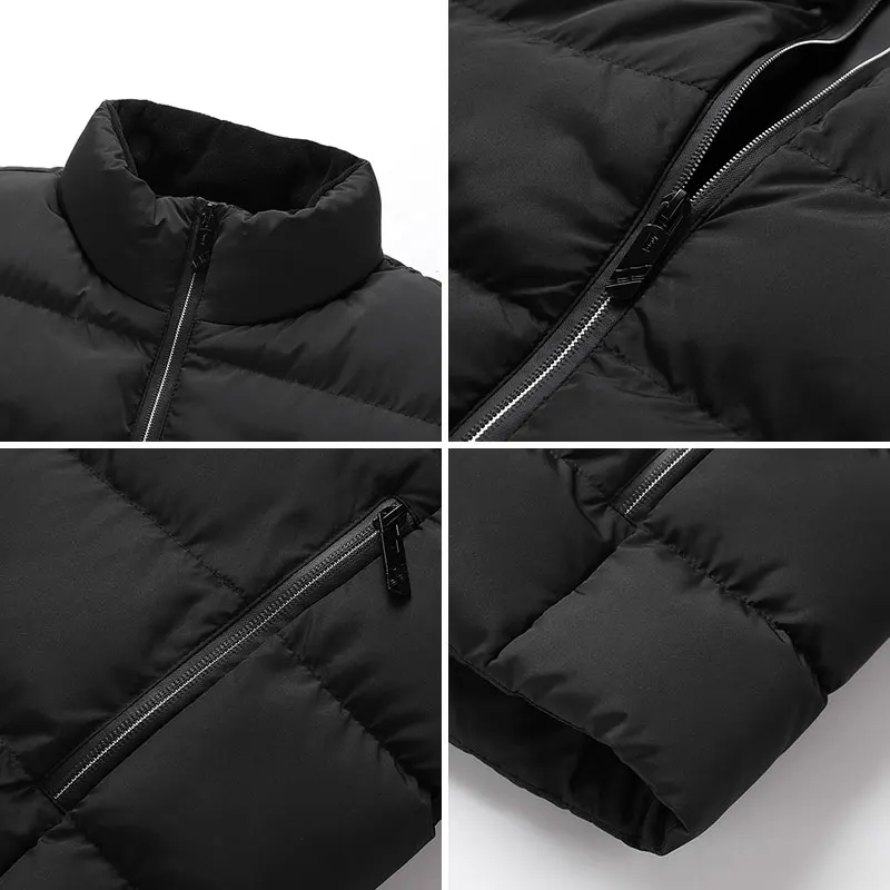 Winter 9 Area Heating Vest Unisex Stand-up Collar Heated Vest Heating Outdoor Sports Jacket Vest(Not Included The Power Bank) - Image 6