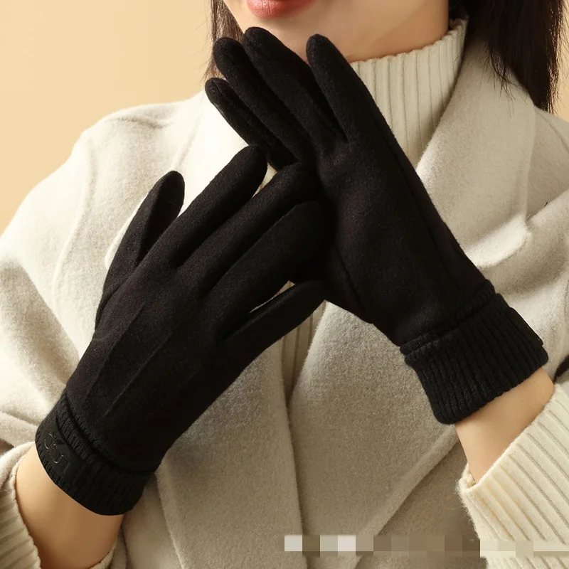 Winter Cashmere Gloves for Women Warm Touch Screen Gloves Men Gloves Outdoor Cold Protection Cycling Thick Full Finger Mittens - Image 3
