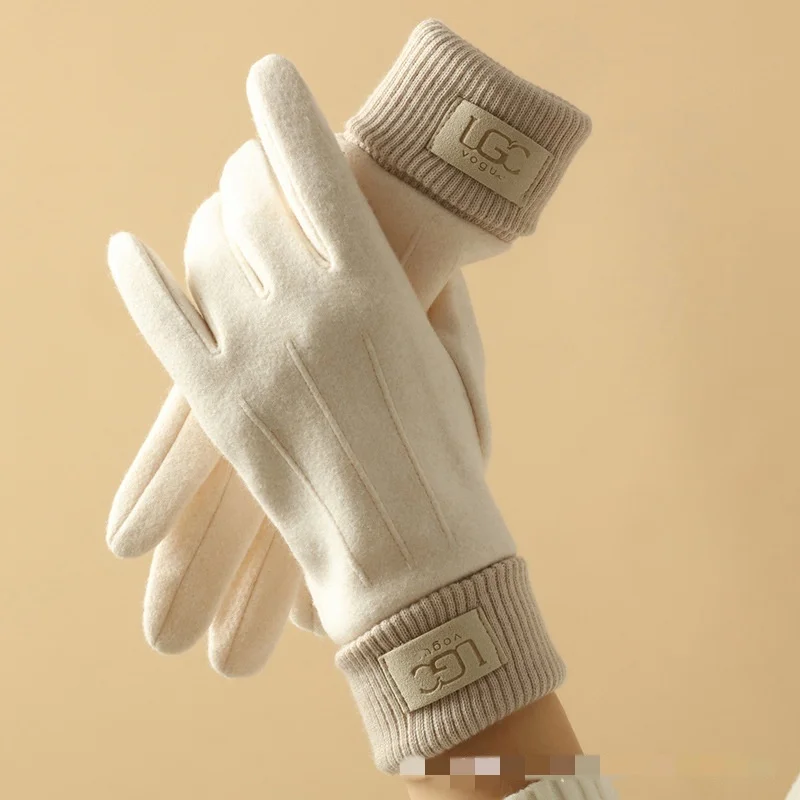 Winter Cashmere Gloves for Women Warm Touch Screen Gloves Men Gloves Outdoor Cold Protection Cycling Thick Full Finger Mittens - Image 6