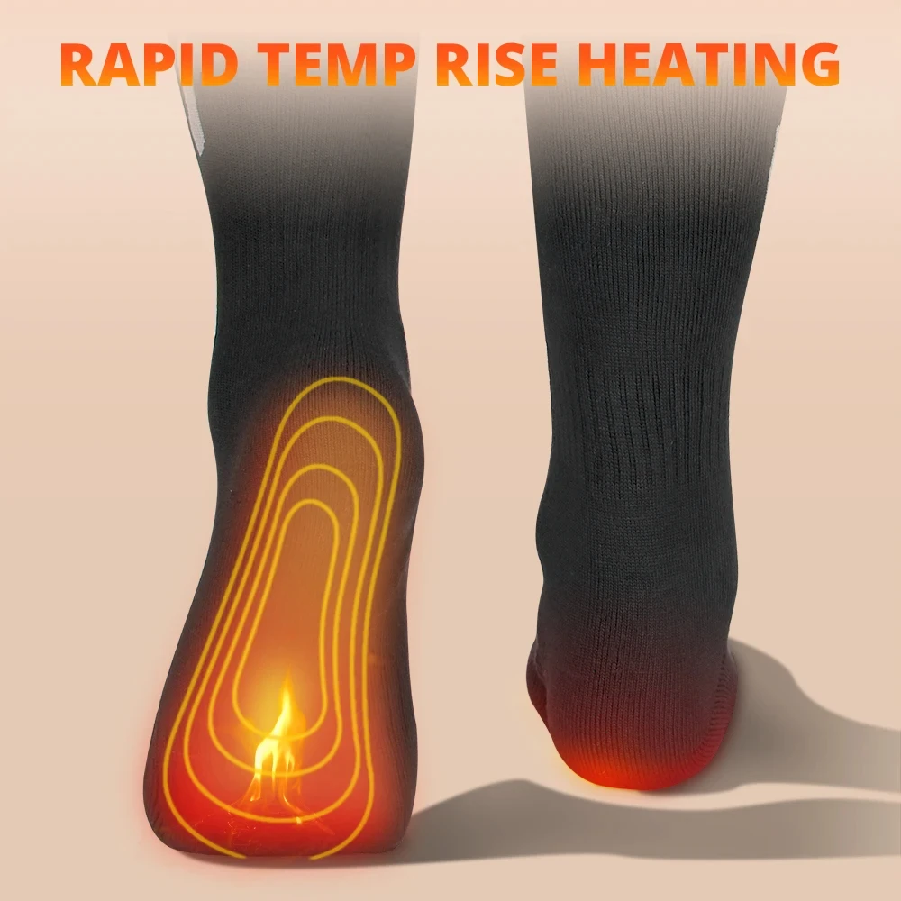 Winter Electric Heated Socks Battery Case Thermal Socks Men Heating Foot Warmer Ski Socks Women Warm Sock Self Heating Equip - Image 4