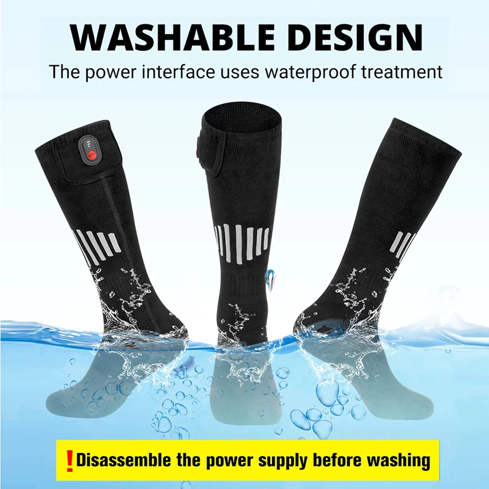 Winter Electric Heated Socks Battery Case Thermal Socks Men Heating Foot Warmer Ski Socks Women Warm Sock Self Heating Equip - Image 5