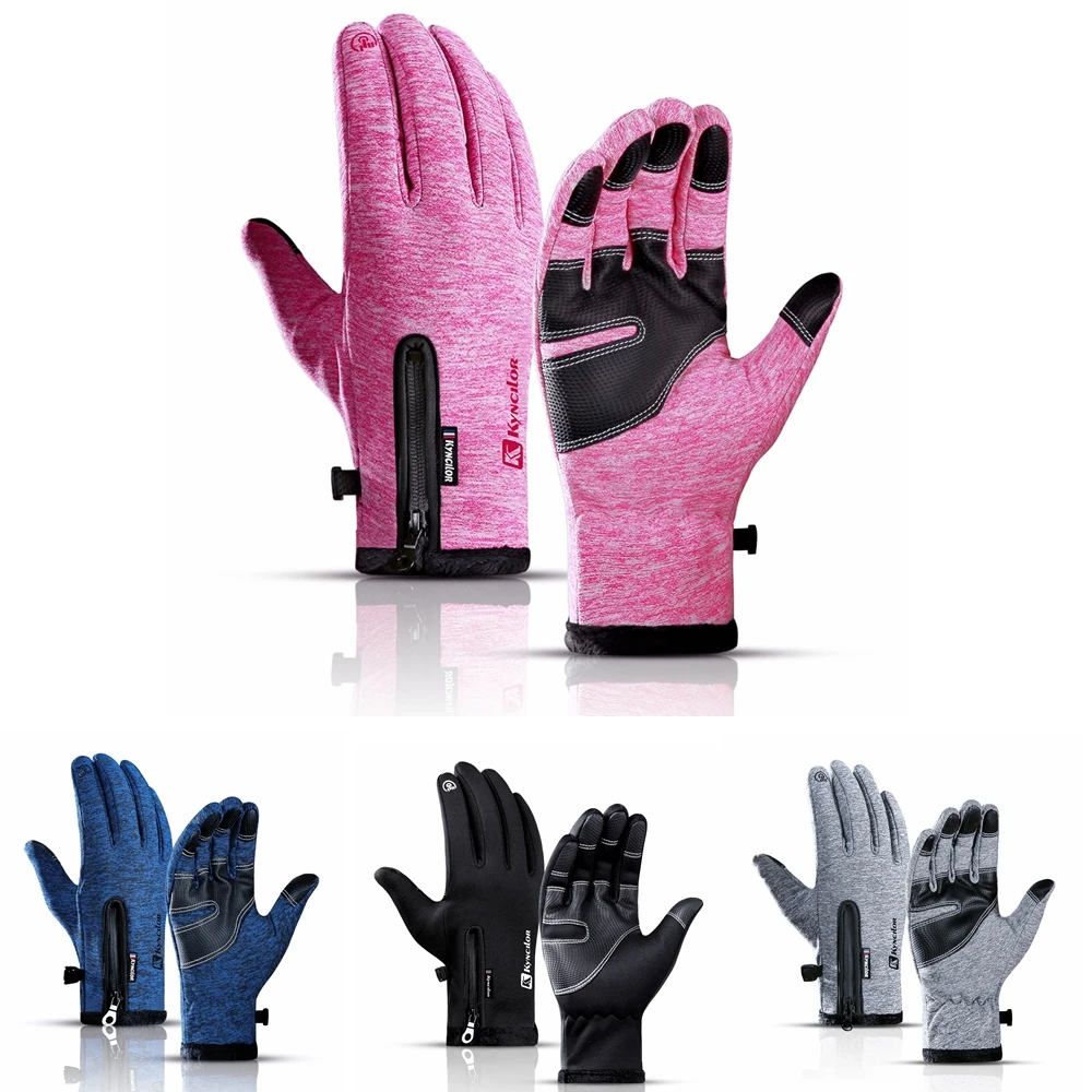 Winter Full Finger Thermal Fleece Cycling Gloves, Windproof, Touch Screen, Bicycle Glove for Road Bike Racing, Anti Slip, New - Image 5
