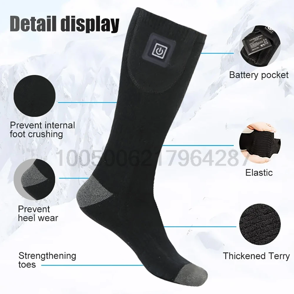 Winter Heated Socks Battery Case Thermal Socks Men's Women's Heating Foot Warmer Electric Socks Warm Sock Cycling Ski - Image 3