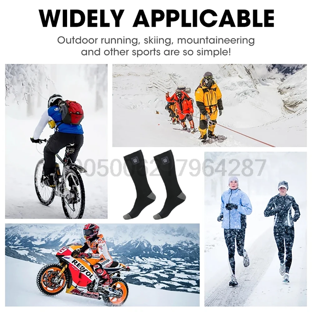 Winter Heated Socks Battery Case Thermal Socks Men's Women's Heating Foot Warmer Electric Socks Warm Sock Cycling Ski - Image 4