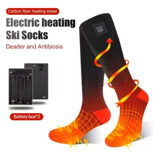 Winter Heated Socks Battery Case Thermal Socks Men's Women's Heating Foot Warmer Electric Socks Warm Sock Cycling Ski