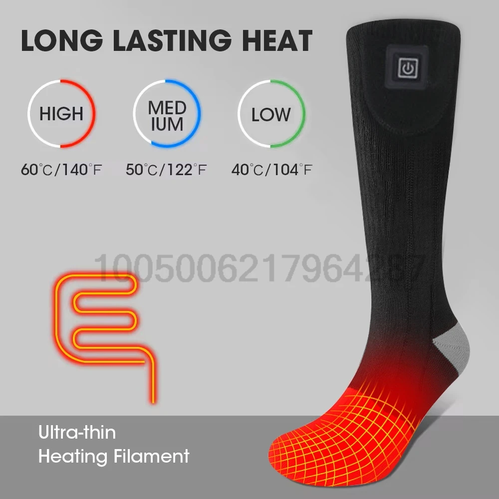 Winter Heated Socks Battery Case Thermal Socks Men's Women's Heating Foot Warmer Electric Socks Warm Sock Cycling Ski - Image 5