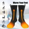 Winter Heated Socks USB Thermal Stockings 5V Long Warmth StockingHeating Foot Warmer Electric Socks Warm Sock Cycling Ski