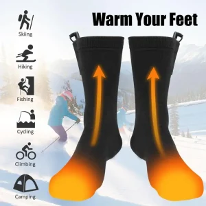 Winter Heated Socks USB Thermal Stockings 5V Long Warmth StockingHeating Foot Warmer Electric Socks Warm Sock Cycling Ski
