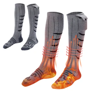 Winter Heating Socks Cold-Proof Winter Warm Thermal Socks Fast Heating Foot Warmers Washable for Outdoor Skiing Hiking