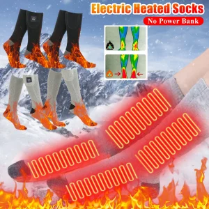 Winter Heating Socks Women Men Electric Heated Skiing Socks Snowboarding Outdoor Sports Foot Warmer Thermal Socks (No Battery)