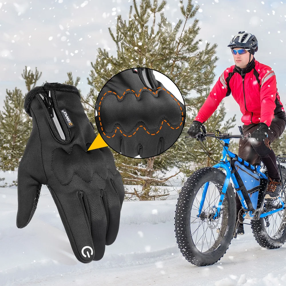 Winter Motorcycle Gloves Thermal Touch Screen Windproof Anti-skid Protective Gear for Sport Motorbike Cycling Riding Skiing Bike - Image 2