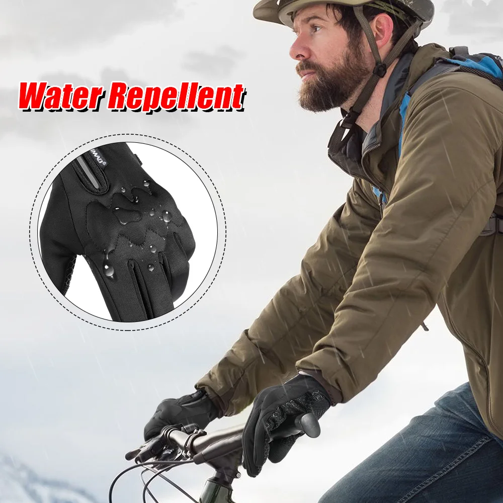 Winter Motorcycle Gloves Thermal Touch Screen Windproof Anti-skid Protective Gear for Sport Motorbike Cycling Riding Skiing Bike - Image 3