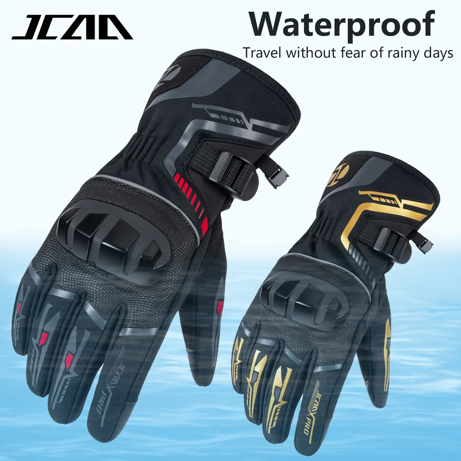 Winter Motorcycle Gloves for Men Women Waterproof Warm Cold Weather Riding Gloves Touchscreen for ATV UTV Road Racing Snowmobile - Image 3
