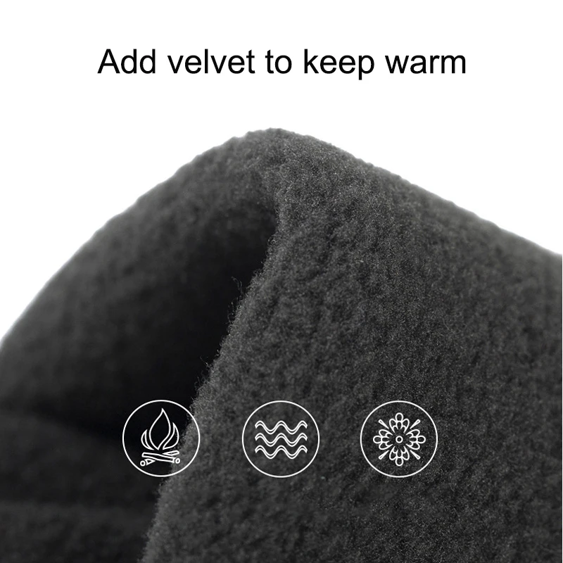 Winter Outdoor Sports Ski Gloves Windproof Water-Repellent Fleece Cold-Proof Cycling Touchscreen Non-Slip Motorcycle Gloves - Image 3