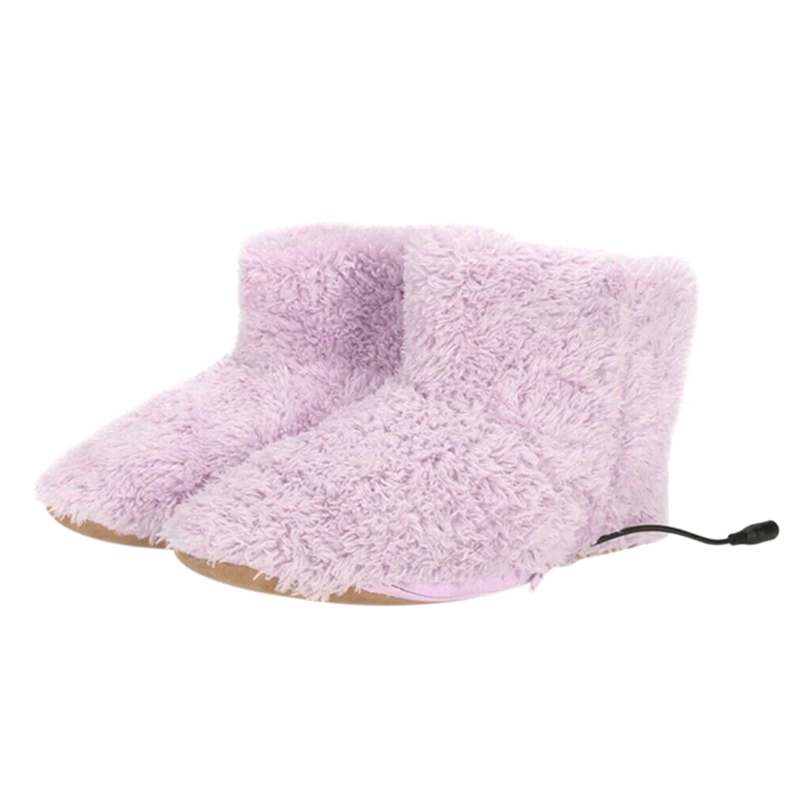 Winter USB Warmer Foot Shoes Plush Warm Electric Slipper Feet Heat Washable Men Women Comfortable Snow Boot Coral Fleece Socks - Image 6