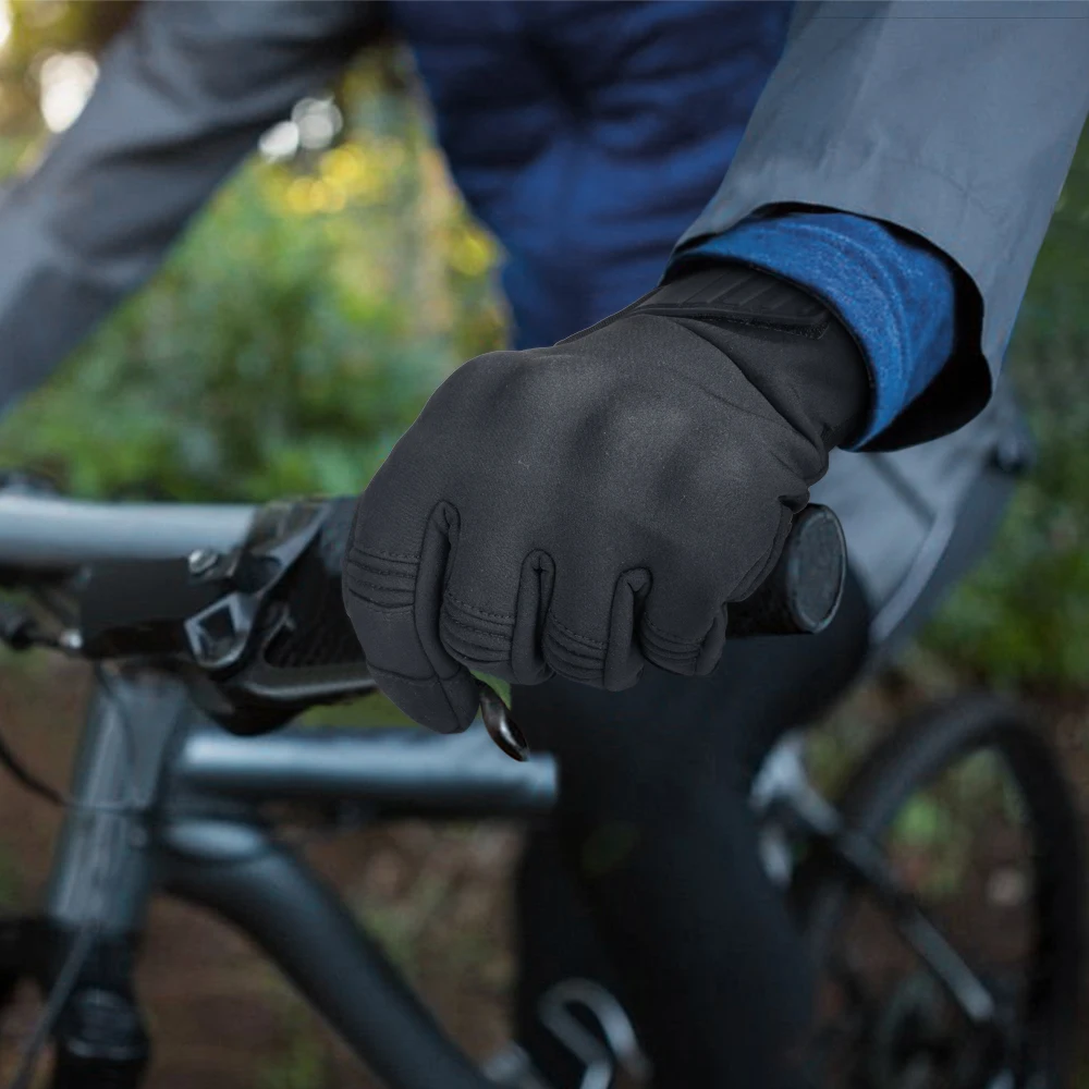 Winter Warm Motorcycle Full Finger Gloves Touch Screen Motorbike Motocross Cycling Riding MTB Windproof Non-slip Protective Gear - Image 2