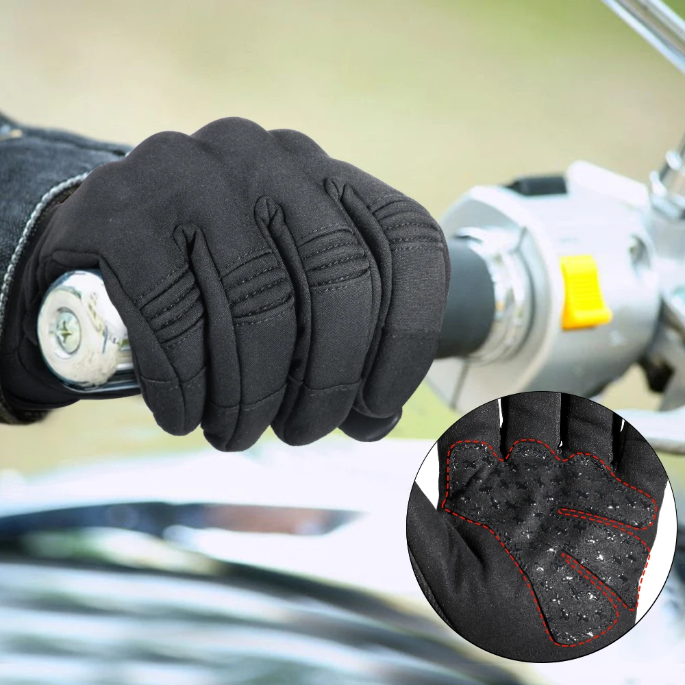 Winter Warm Motorcycle Full Finger Gloves Touch Screen Motorbike Motocross Cycling Riding MTB Windproof Non-slip Protective Gear - Image 4