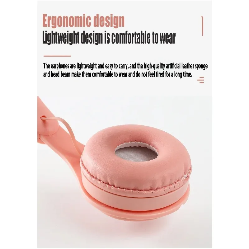 Wireless Headset Foldable Bass HiFi On-Ear Bluetooth Earphones Longer Playtime USB Charging For Smart Phone Computer Laptop - Image 4