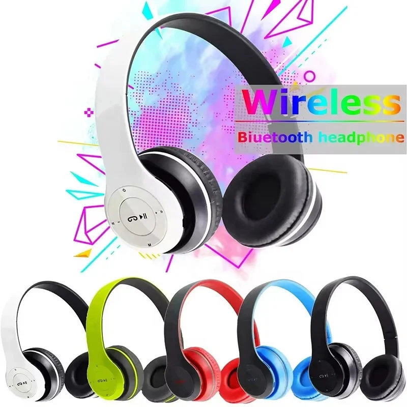Wireless Bluetooth 5.0 Headphone With HD Mic Noise Cancelling Headsets Stereo Sound Earphones Sport Gaming For iPhone Xiaomi PC