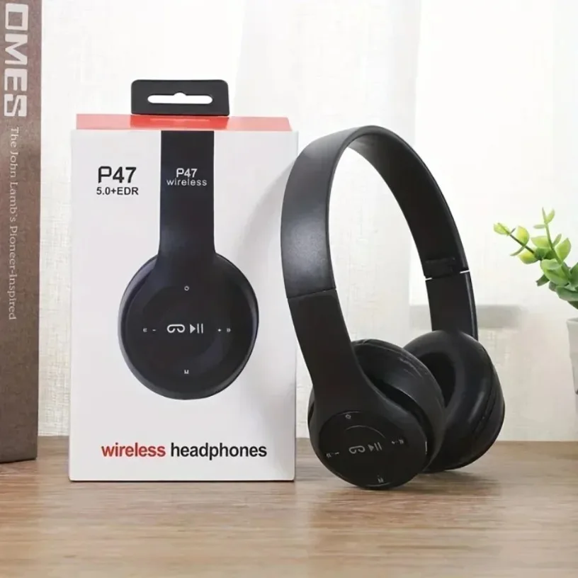Wireless Headset Bluetooth 5.0 Foldable Sport Over Ear Headphones Stereo Bass Earphone for Running Gaming Phone Tablet - Image 3