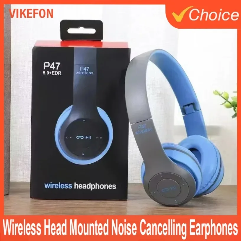 Wireless Headset Bluetooth 5.0 Foldable Sport Over Ear Headphones Stereo Bass Earphone for Running Gaming Phone Tablet