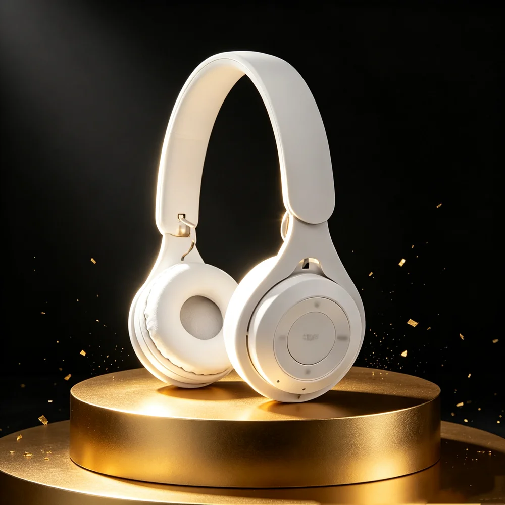 Wireless Headset Foldable Bass HiFi On-Ear Bluetooth Earphones Longer Playtime USB Charging For Smart Phone Computer Laptop