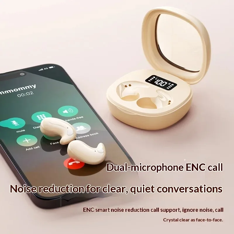 Wireless In-Ear Bluetooth 5.3 Earphones High Sleepy Quality Wireless Earbuds with Long Battery Life Mini Digital Display Video - Image 3
