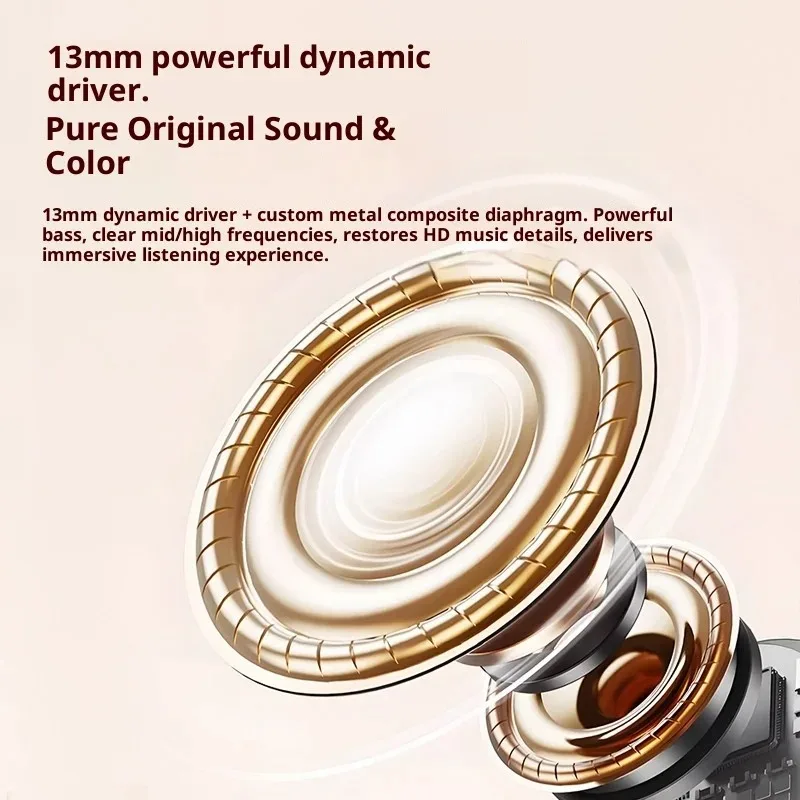 Wireless In-Ear Bluetooth 5.3 Earphones High Sleepy Quality Wireless Earbuds with Long Battery Life Mini Digital Display Video - Image 4