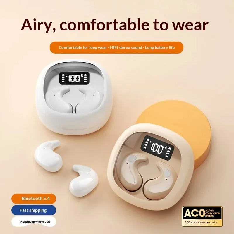 Wireless In-Ear Bluetooth 5.3 Earphones High Sleepy Quality Wireless Earbuds with Long Battery Life Mini Digital Display Video - Image 5