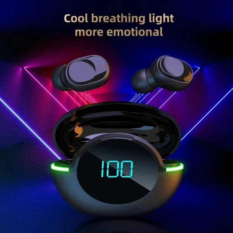 Wireless TWS In-Ear Bluetooth 5.3 Earbuds Sports Headphones with Waterproof Noise Reduction Digital Display Gaming Earphones - Image 3