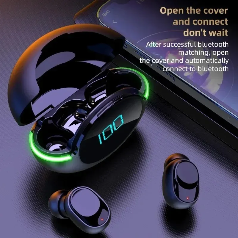Wireless TWS In-Ear Bluetooth 5.3 Earbuds Sports Headphones with Waterproof Noise Reduction Digital Display Gaming Earphones - Image 5