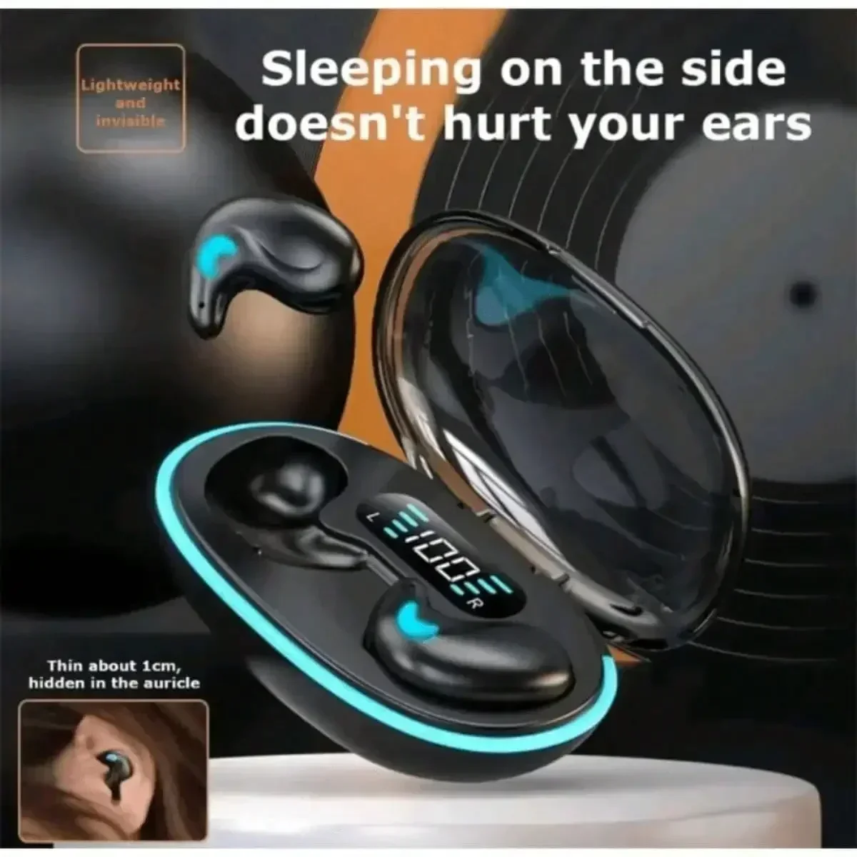 X55Pro Sleeping Bluetooth Earbuds Wireless Bluetooth Earphones Waterproof Hi-Fi Stereo Earpods with Mic Fro all smartphone - Image 4