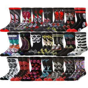 men women tube socks sport misfits skull rose designer creative novelty funny happy street style socks skateboard basketball