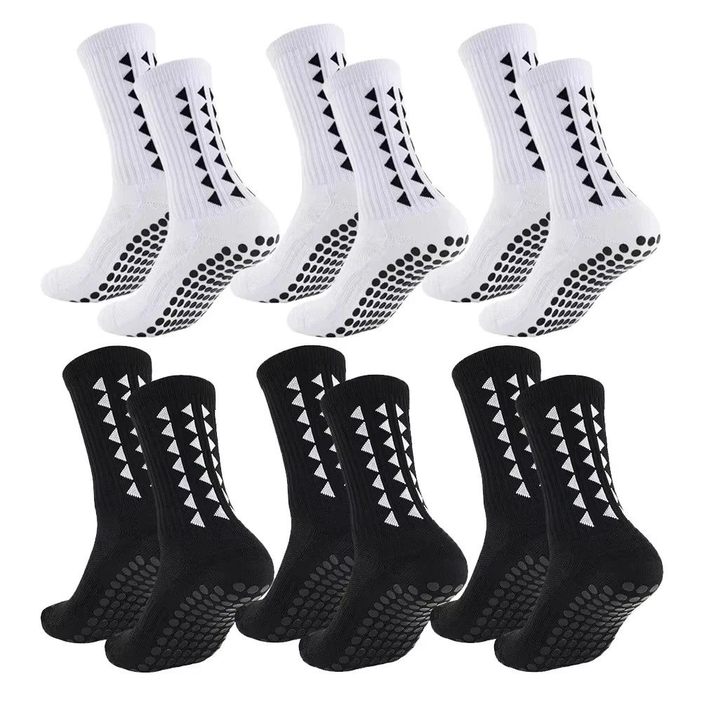 1-10 Pairs Men Women Football Grip Socks Towel Bottom Sport Socks Rugby Soccer Cycling Running Exercise Athletic Socks