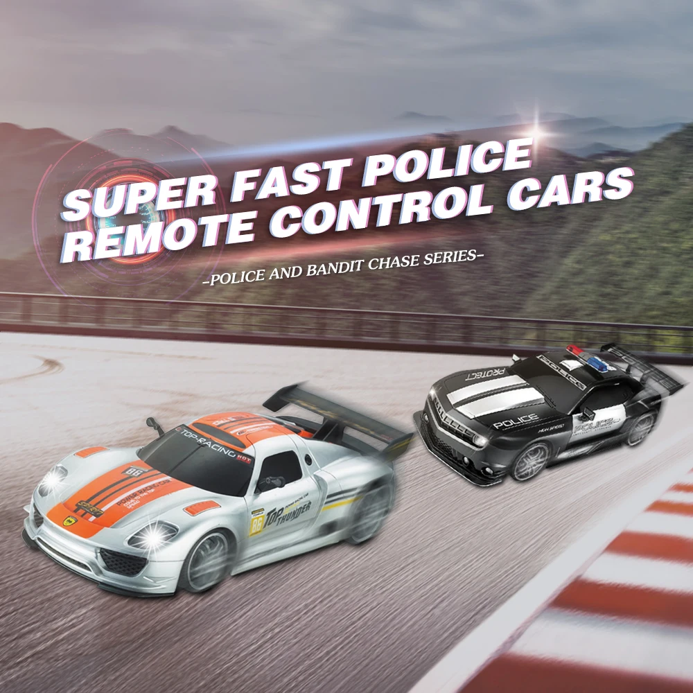 1: 12 Rc Car 2.4G Remote Control Police Cars Models Toy High Speed Radio Controled Machine Off-Road Drift Toys for Boys Kid Gift - Image 2