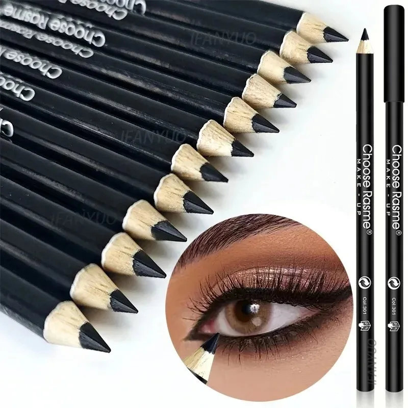 1-20Pcs Waterproof Black Eyeliner Pencils -Smudge-Proof, Long-Lasting & Beginner-Friendly Smooth High Pigmented Punk Eye Makeup - Image 2
