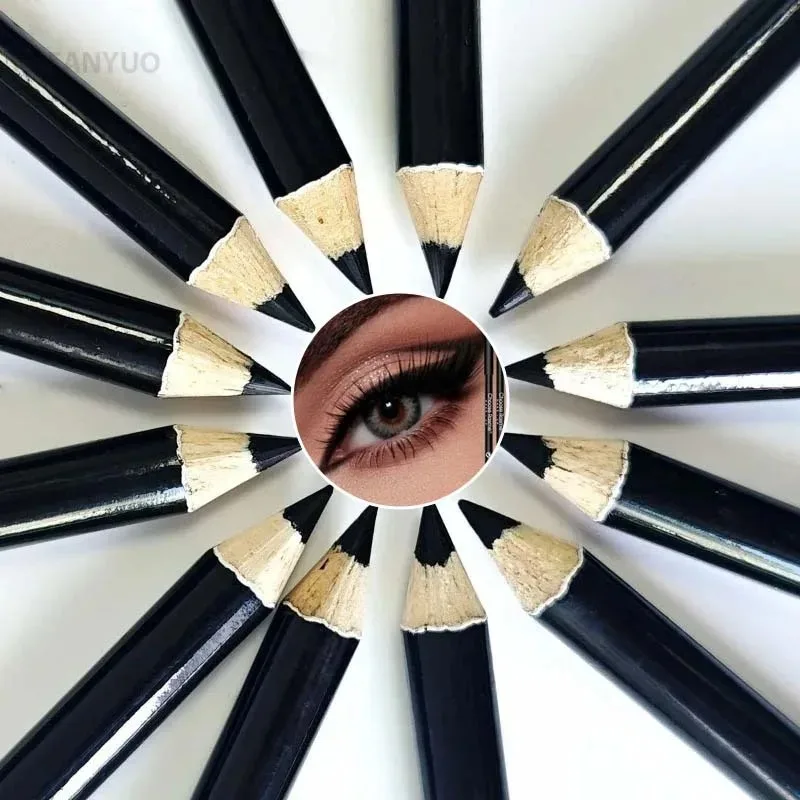 1-20Pcs Waterproof Black Eyeliner Pencils -Smudge-Proof, Long-Lasting & Beginner-Friendly Smooth High Pigmented Punk Eye Makeup - Image 4