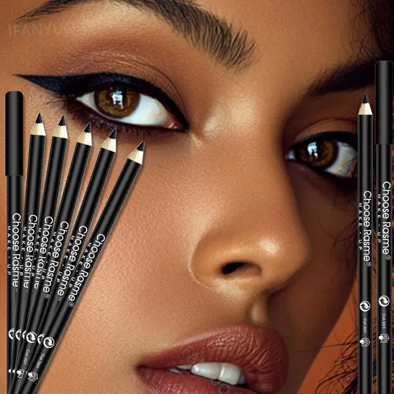 1-20Pcs Waterproof Black Eyeliner Pencils -Smudge-Proof, Long-Lasting & Beginner-Friendly Smooth High Pigmented Punk Eye Makeup - Image 3